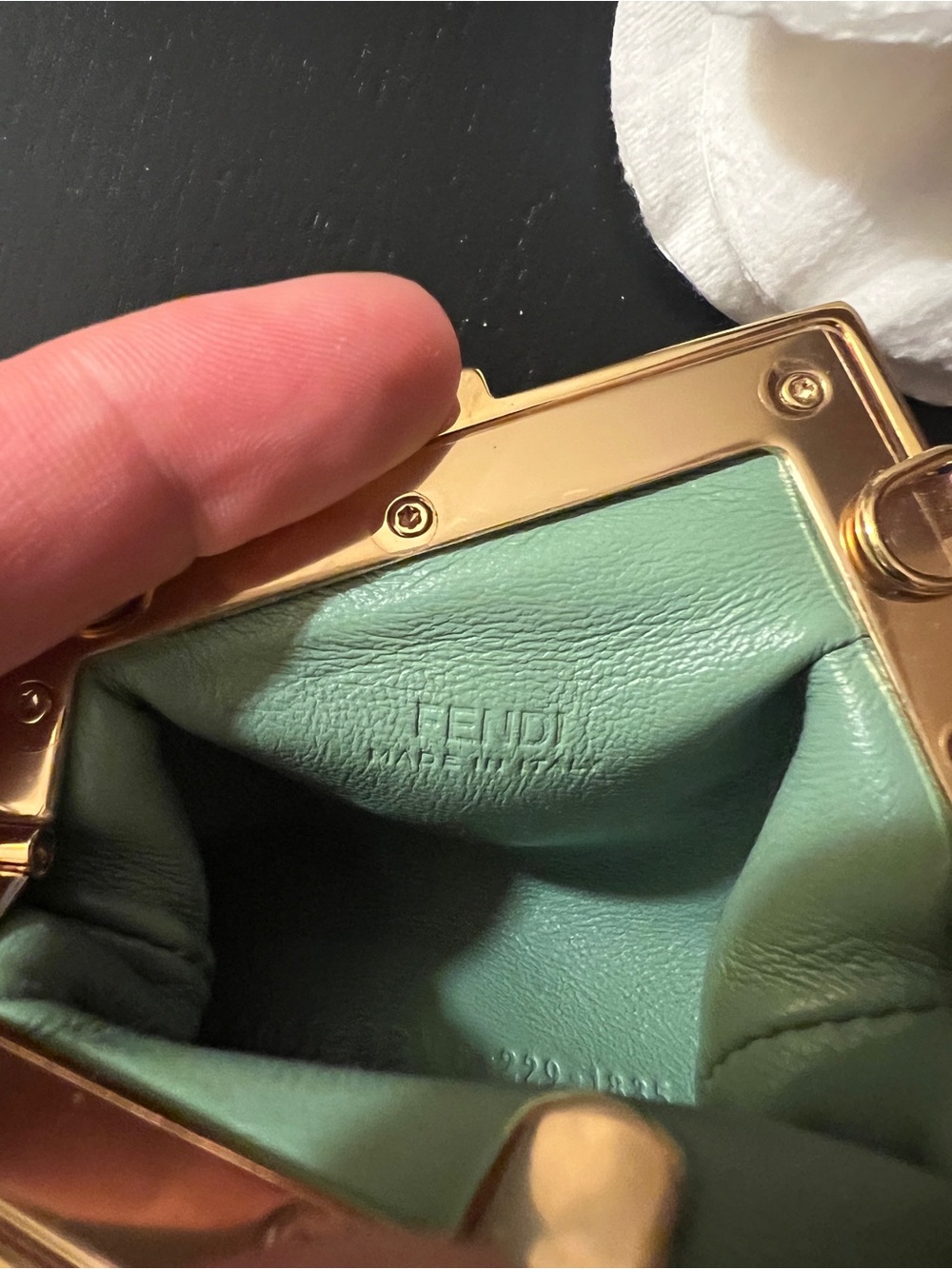 Mini Fendi First Mint Green Bag with Gold Hardware - Picture 3 of 4